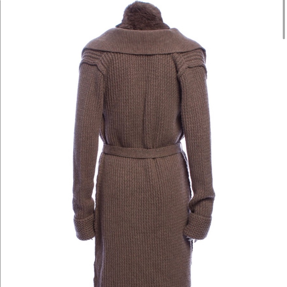 Armani Collezion Rabbit Fur Cardigan Sweater - Picture 2 of 10